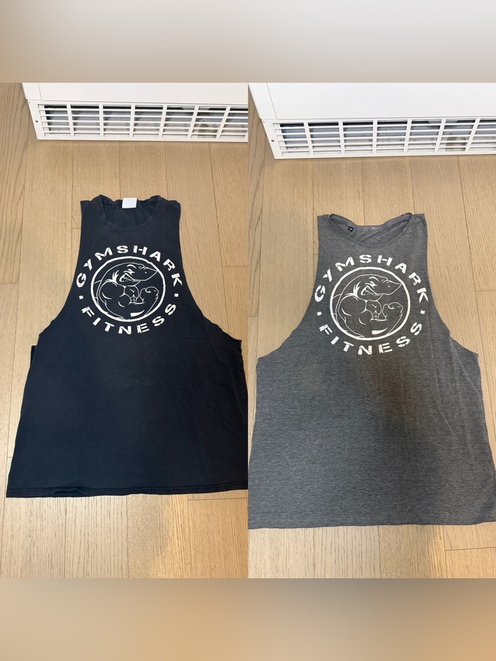 Gymshark Black & Gray Muscle Tank Bundle